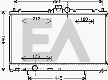 EACLIMA 31R51099 - Radiator, engine cooling car-mod.net