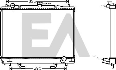 EACLIMA 31R51077 - Radiator, engine cooling car-mod.net