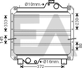 EACLIMA 31R53015 - Radiator, engine cooling car-mod.net
