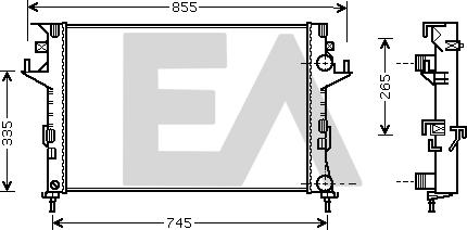 EACLIMA 31R60062 - Radiator, engine cooling car-mod.net