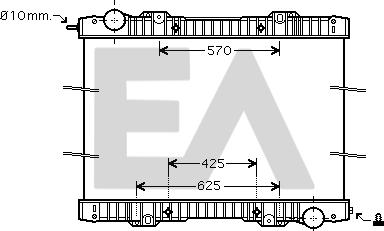 EACLIMA 31R63009 - Radiator, engine cooling car-mod.net