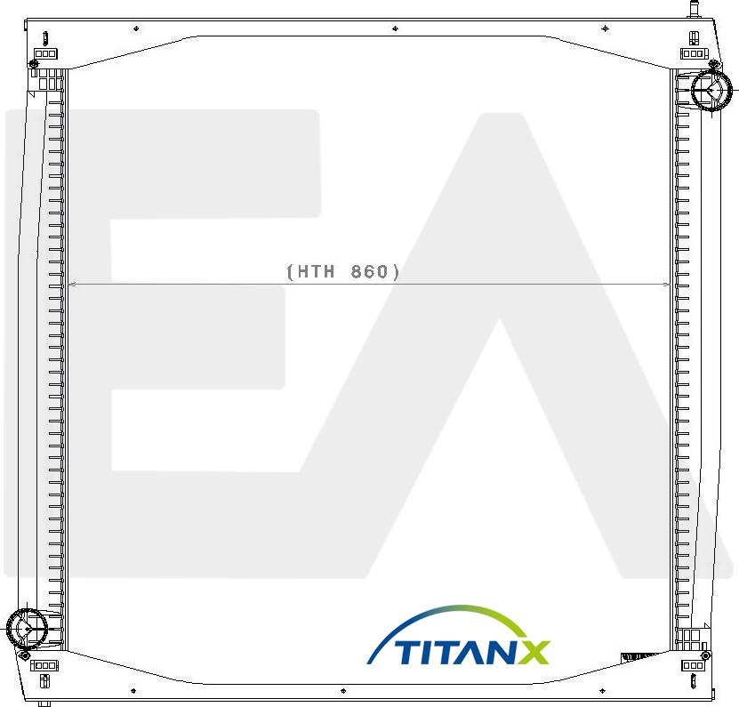 EACLIMA 31R63004T - Radiator, engine cooling car-mod.net