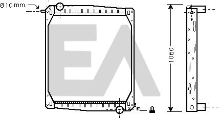 EACLIMA 31R63006 - Radiator, engine cooling car-mod.net