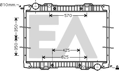 EACLIMA 31R63008 - Radiator, engine cooling car-mod.net