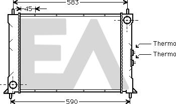 EACLIMA 31R05010 - Radiator, engine cooling car-mod.net