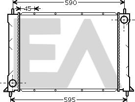 EACLIMA 31R05011 - Radiator, engine cooling car-mod.net