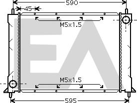 EACLIMA 31R05023 - Radiator, engine cooling car-mod.net
