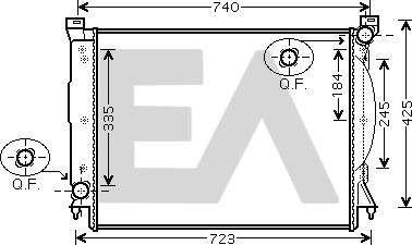 EACLIMA 31R02097 - Radiator, engine cooling car-mod.net
