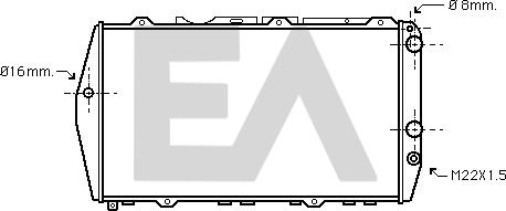 EACLIMA 31R02017 - Radiator, engine cooling car-mod.net