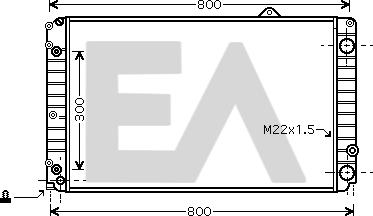 EACLIMA 31R02081 - Radiator, engine cooling car-mod.net