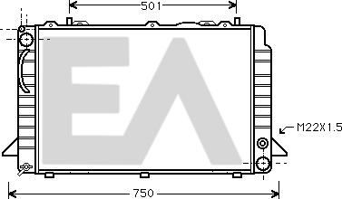 EACLIMA 31R02023 - Radiator, engine cooling car-mod.net