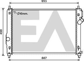 EACLIMA 31R14013 - Radiator, engine cooling car-mod.net