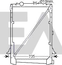 EACLIMA 31R16015 - Radiator, engine cooling car-mod.net
