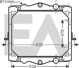 EACLIMA 31R16021 - Radiator, engine cooling car-mod.net
