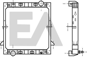 EACLIMA 31R30027 - Radiator, engine cooling car-mod.net
