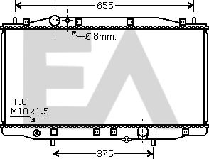 EACLIMA 31R26075 - Radiator, engine cooling car-mod.net