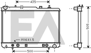 EACLIMA 31R20005 - Radiator, engine cooling car-mod.net
