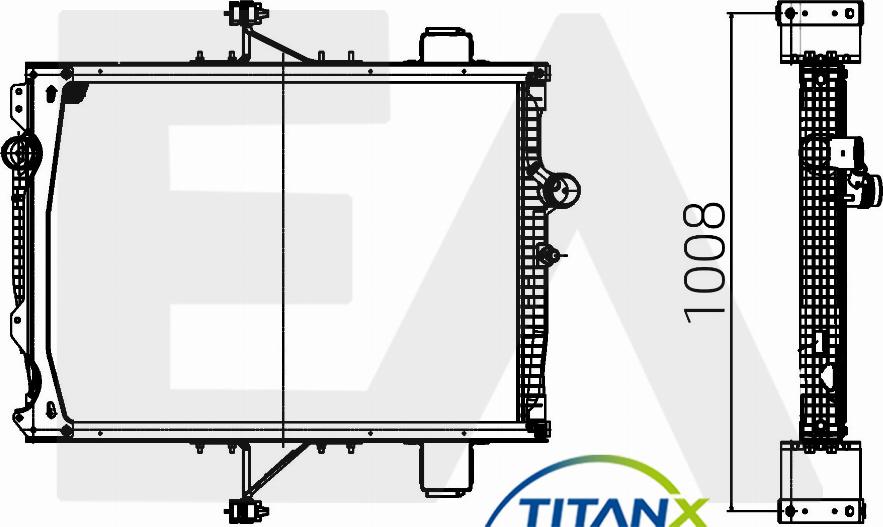 EACLIMA 31R76020T - Radiator, engine cooling car-mod.net
