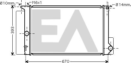 EACLIMA 31R71310 - Radiator, engine cooling car-mod.net
