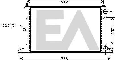 EACLIMA 31R77094 - Radiator, engine cooling car-mod.net