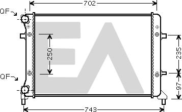 EACLIMA 31R77048 - Radiator, engine cooling car-mod.net