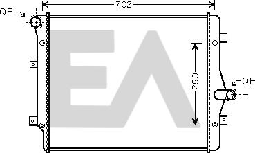 EACLIMA 31R77050 - Radiator, engine cooling car-mod.net