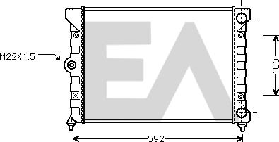 EACLIMA 31R77039 - Radiator, engine cooling car-mod.net