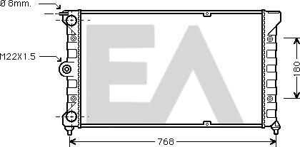 EACLIMA 31R77020 - Radiator, engine cooling car-mod.net