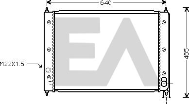 EACLIMA 31R77070 - Radiator, engine cooling car-mod.net