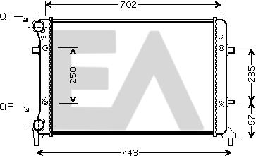 EACLIMA 31R77110 - Radiator, engine cooling car-mod.net