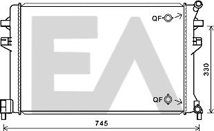 EACLIMA 31R77136 - Radiator, engine cooling car-mod.net
