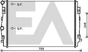 EACLIMA 31R77130 - Radiator, engine cooling car-mod.net