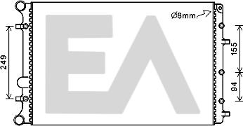 EACLIMA 31R77132 - Radiator, engine cooling car-mod.net