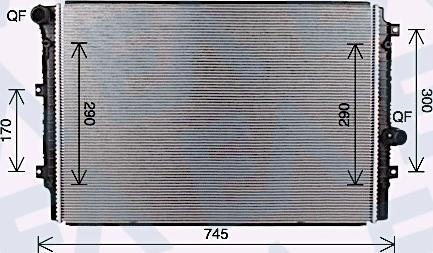 EACLIMA 31R77137 - Radiator, engine cooling car-mod.net