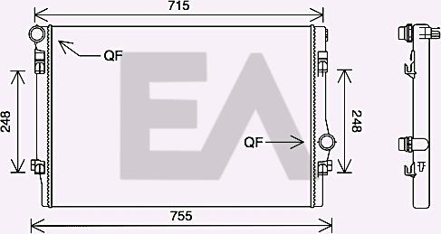 EACLIMA 31R77126 - Radiator, engine cooling car-mod.net