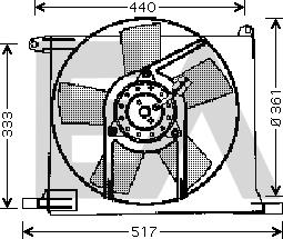EACLIMA 33V54001 - Fan, radiator car-mod.net