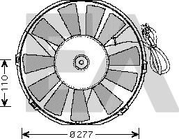 EACLIMA 33V54022 - Fan, radiator car-mod.net