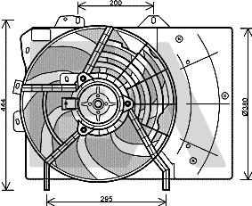 EACLIMA 33V55017 - Fan, radiator car-mod.net