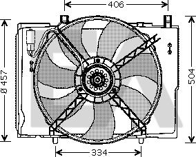 EACLIMA 33V50004 - Fan, radiator car-mod.net