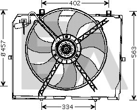 EACLIMA 33V50003 - Fan, radiator car-mod.net
