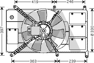 EACLIMA 33V51021 - Fan, radiator car-mod.net