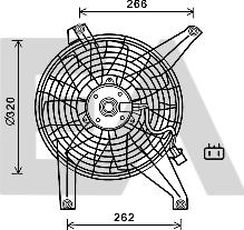 EACLIMA 33V51027 - Fan, radiator car-mod.net