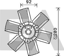 EACLIMA 33V61001 - Fan, radiator car-mod.net