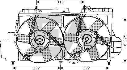 EACLIMA 33V10005 - Fan, radiator car-mod.net