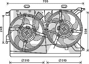 EACLIMA 33V25101 - Fan, radiator car-mod.net