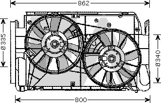 EACLIMA 33V71046 - Fan, radiator car-mod.net