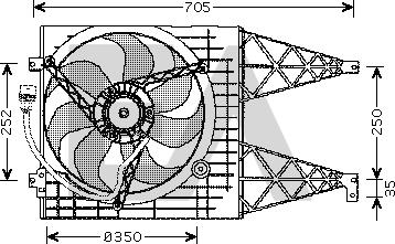 EACLIMA 33V77005 - Fan, radiator car-mod.net
