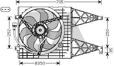 EACLIMA 33V77011 - Fan, radiator car-mod.net