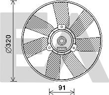 EACLIMA 33V77034 - Fan, radiator car-mod.net