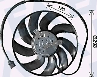 EACLIMA 33V77038 - Fan, radiator car-mod.net